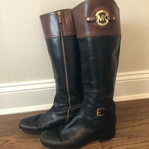 Michael Kors Two Toned Riding Boots 8.5